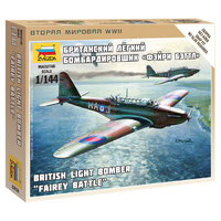 Zvezda 1/144 British Light Bomber Fairey Battle Plastic Model Kit 6218