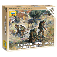 Zvezda 1/72 British Engineers Plastic Model Kit 6219