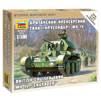 Zvezda 1/100 British Tank MR IV Crusader Plastic Model Kit 6227