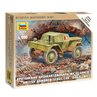 Zvezda 6229 1/100 British Armored Car Dingo Plastic Model Kit