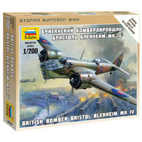 Zvezda 1/200 British Bomber Bristol Blenheim IV Plastic Model Kit 6230