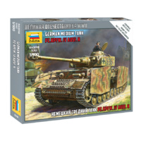 Zvezda 1/100 Panzer IV Ausf.H German Tank WWII Plastic Model Kit 6240