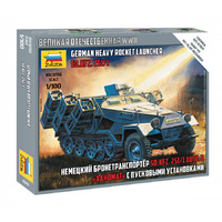 Zvezda 1/100 Sd.Kfz. 251/1 Ausf.B "Stuka za Fuss" Rocket Launcher Plastic Model Kit 6243
