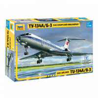 Zvezda 1/144 Tupolev Tu-134B Plastic Model Kit 7007