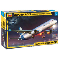 Zvezda 1/144 Airbus A-321 Plastic Model Kit 7017