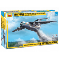 Zvezda 7029 1/144 Ilyushin IL-76TD EMERCOM Russian Transport Plane Plastic Model Kit