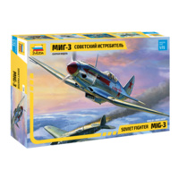 Zvezda 1/72 MIG-3 Soviet Fighter Plastic Model Kit 7204