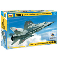 Zvezda 7229 1/72 MIG-31 Soviet Interceptor Plastic Model Kit
