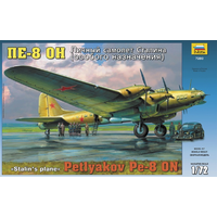 Zvezda 1/72 Petlyakov Pe-8 ON Stalin's Plane Plastic Model Kit 7280