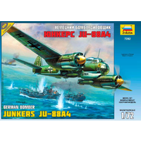 Zvezda 1/72 JU-88 A4 (re-release) Plastic Model Kit 7282