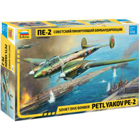 Zvezda 1/72 Petlyakov Pe-2 Soviet Fighter/Bomber WWII Plastic Model Kit 7283