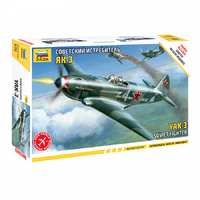 Zvezda 7301 1/72 Yak-3 Soviet Fighter Plastic Model SnapKit