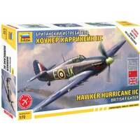 Zvezda 1/72 Hawker Hurricane MkII C Plastic Model Snap Kit 7322