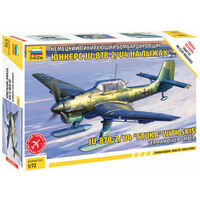 Zvezda 1/72 Ju-87 Stuka w/Ski Plastic Model SnapKit 7323