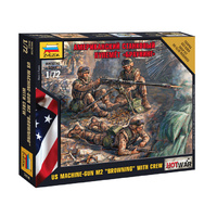 Zvezda 7414 1/72 American Machine gun "Browning" Plastic Model Kit