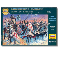 Zvezda 1/72 Livonian Knights XIII A.D./Teutonic order Plastic Model Kit 8016