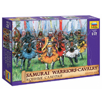 Zvezda 1/72 Samurai Warriors-Cavalry Plastic Model Kit 8025