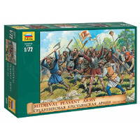 Zvezda 8059 1/72 Medieval Peasant Army Plastic Model Kit