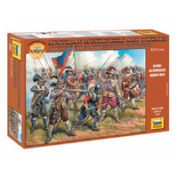 Zvezda 1/72 Austrian Musketeers (re-release) Plastic Model Kit 8061