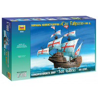 Zvezda 9008 1/100 Conquistadores Ship XVI Century Plastic Model Kit