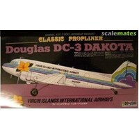 Doyusha 1/100 Douglas DC-3 Dakota Virgin Islands International Airlines Plastic Model Kit