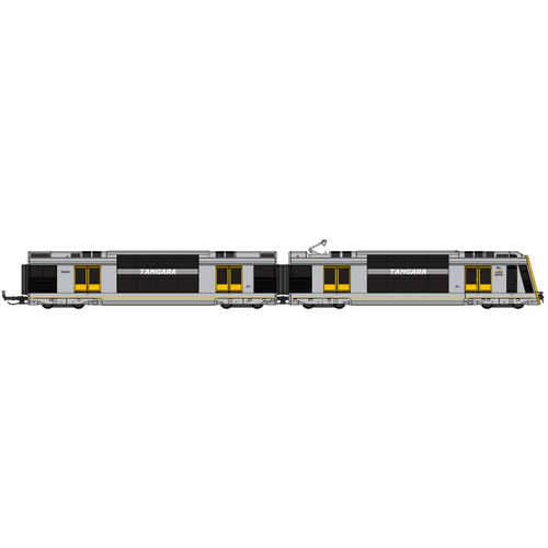 Auscision HO Tangara - RailCorp Blue/Yellow L7 with Yellow Doors, Hornsby  (T69) - 4 Car Set