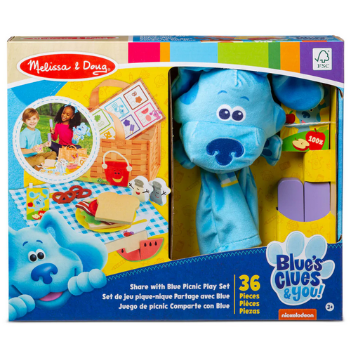 Melissa Doug Blue s Clues Share w Blue Picnic Set