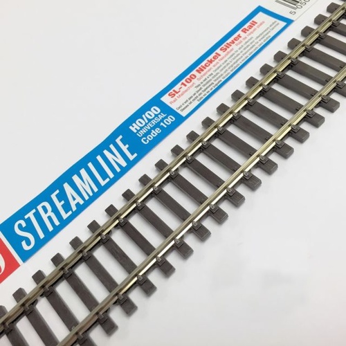 PECO OO HO STREAMLINE CODE 100 WOODEN SLEEPER FLEXIBLE TRACK NICKEL SILVER 914MM BOX OF 25 SL100P Afterpay available Frontline Hobbies