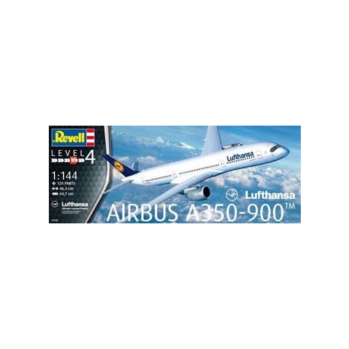 REVELL Airbus A350-900 Lufthansa "New Livery" 1:144 Aircraft Model Kit 03881 