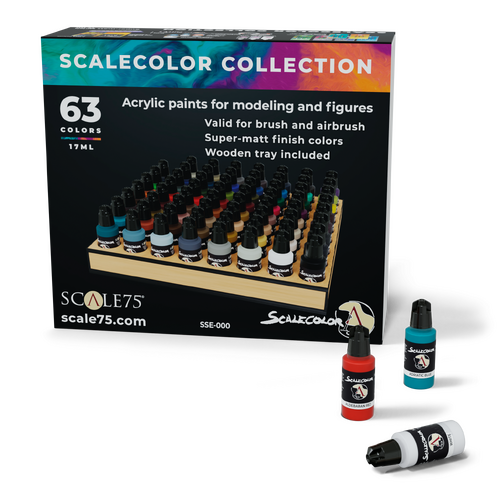 SCALE75 COLOR: THAR BROWN - waterbased Acrylic paint 17ml SCALE75
